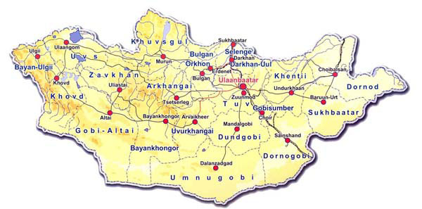 mogolistan sehirler haritasi